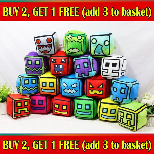 Pillow decor geometry dash - pillow,