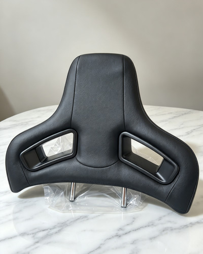 Black faux leather - faux, ergonomic