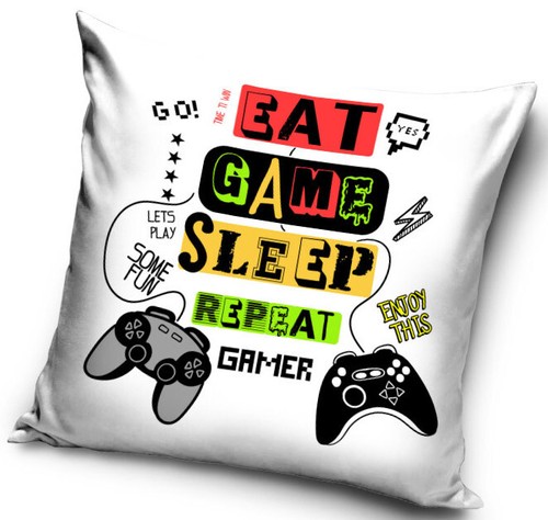 Gamer filled cushion video - filled,
