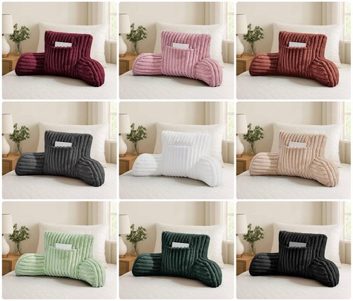 Faux fur reading pillow with - pillow,