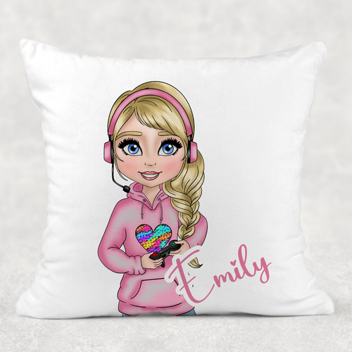 Gamer girl pink personalised - gamer,