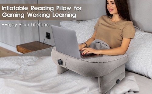 Inflatable lap desk pillow - inflatable,